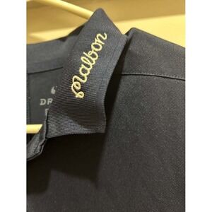 Nike x Malbon Golf Mens Dri-FIT Polo Shirt Navy Blue BV0356-419 Small